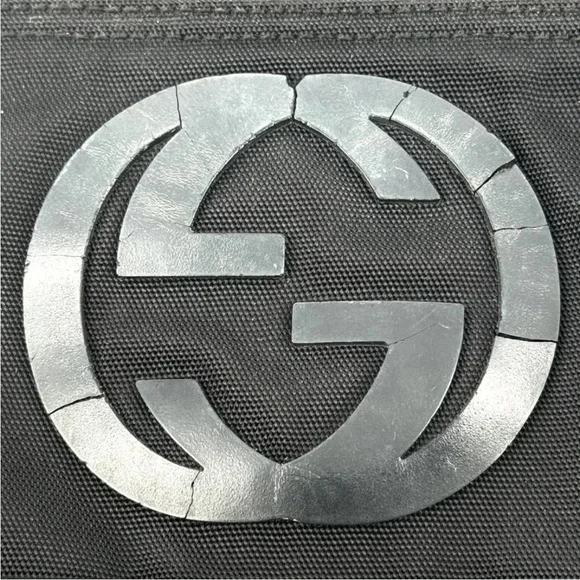 Gucci Black Messenger Bag with Red and Green Stripe - Picture 6 of 13